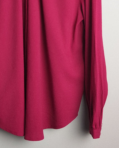Dressberry Wine Blouse Top