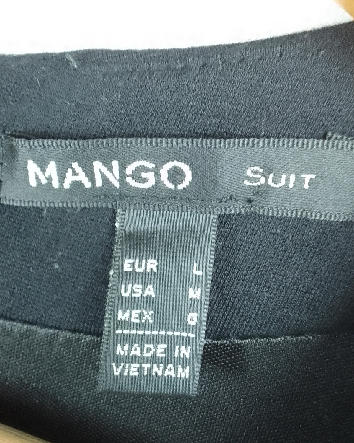 Mango Black V-Neck Dress