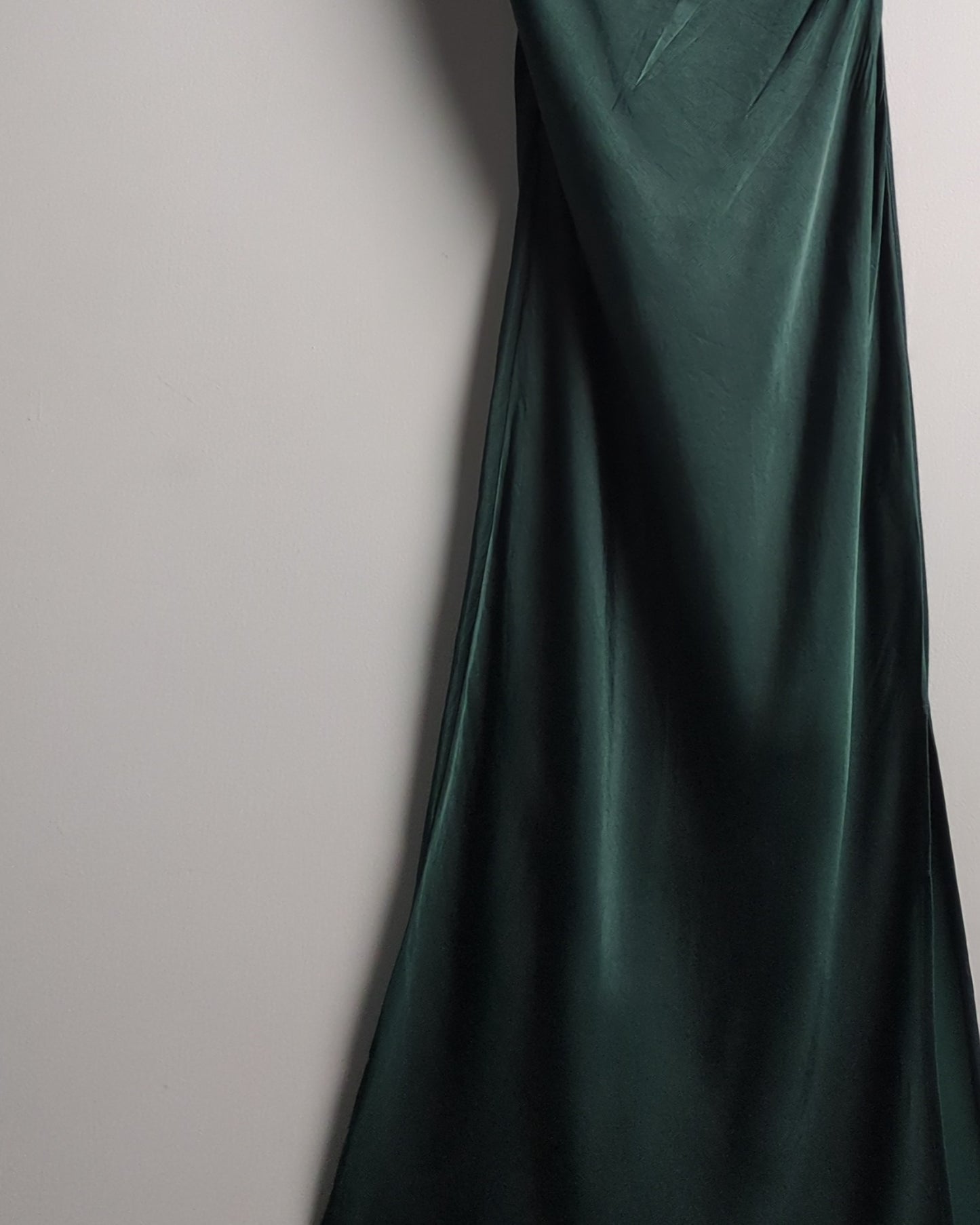 Zara Green Satin Dress