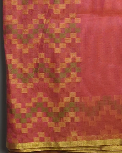 Red Woven Saaree