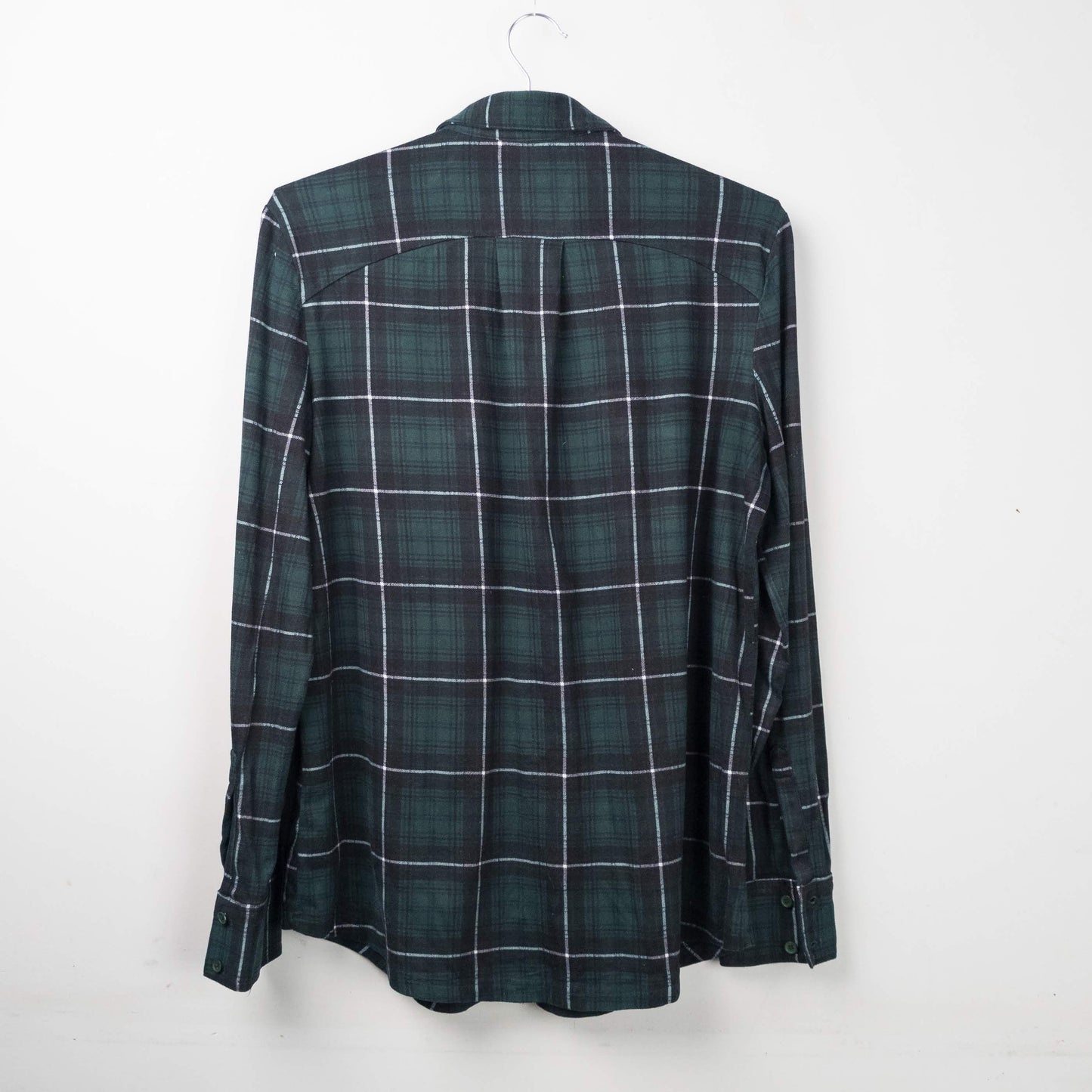 Green Plaid Flannel Shirt