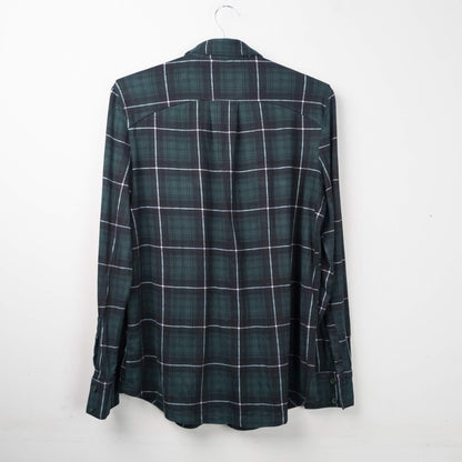Green Plaid Flannel Shirt