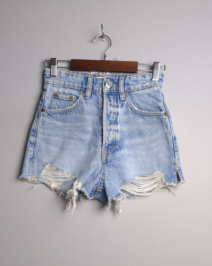 Zara Blue Denim Shorts
