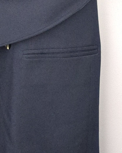 Blue Double-Breasted Blazer