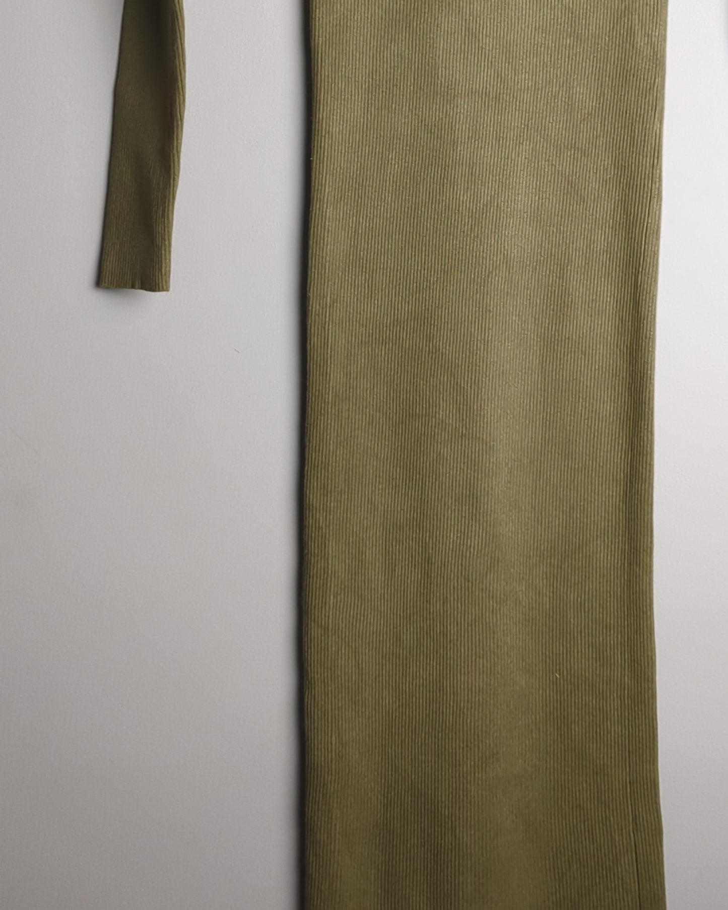 Zara Green Ribbed Dress
