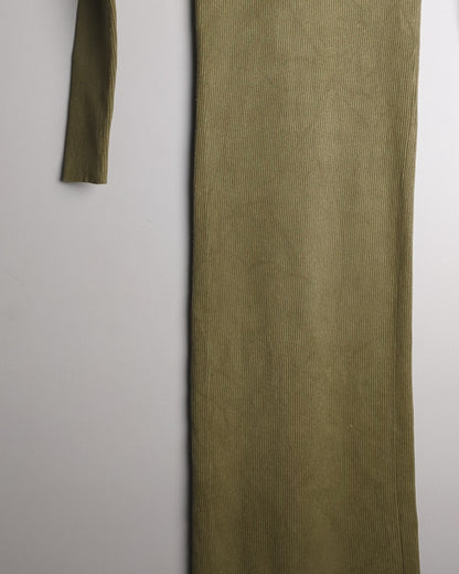 Zara Green Ribbed Dress