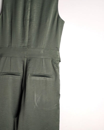 H&M Green Satin Jumpsuit
