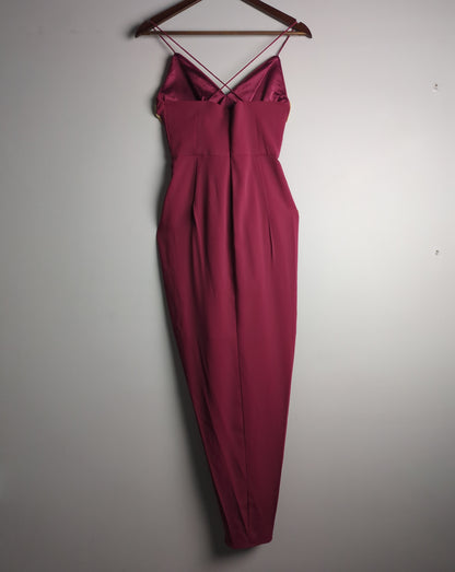 Forever New Wine Wrap Dress