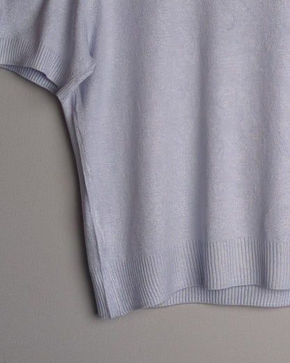 Divided Blue Knitted Sweater