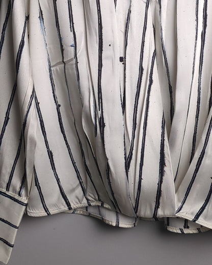 Mng White Wrap Blouse