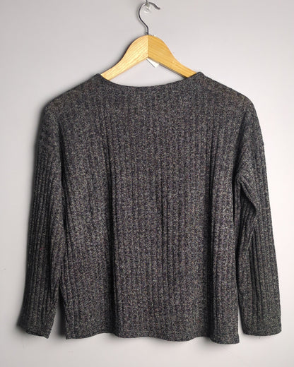 Forever 21 Gray Ribbed Sweater