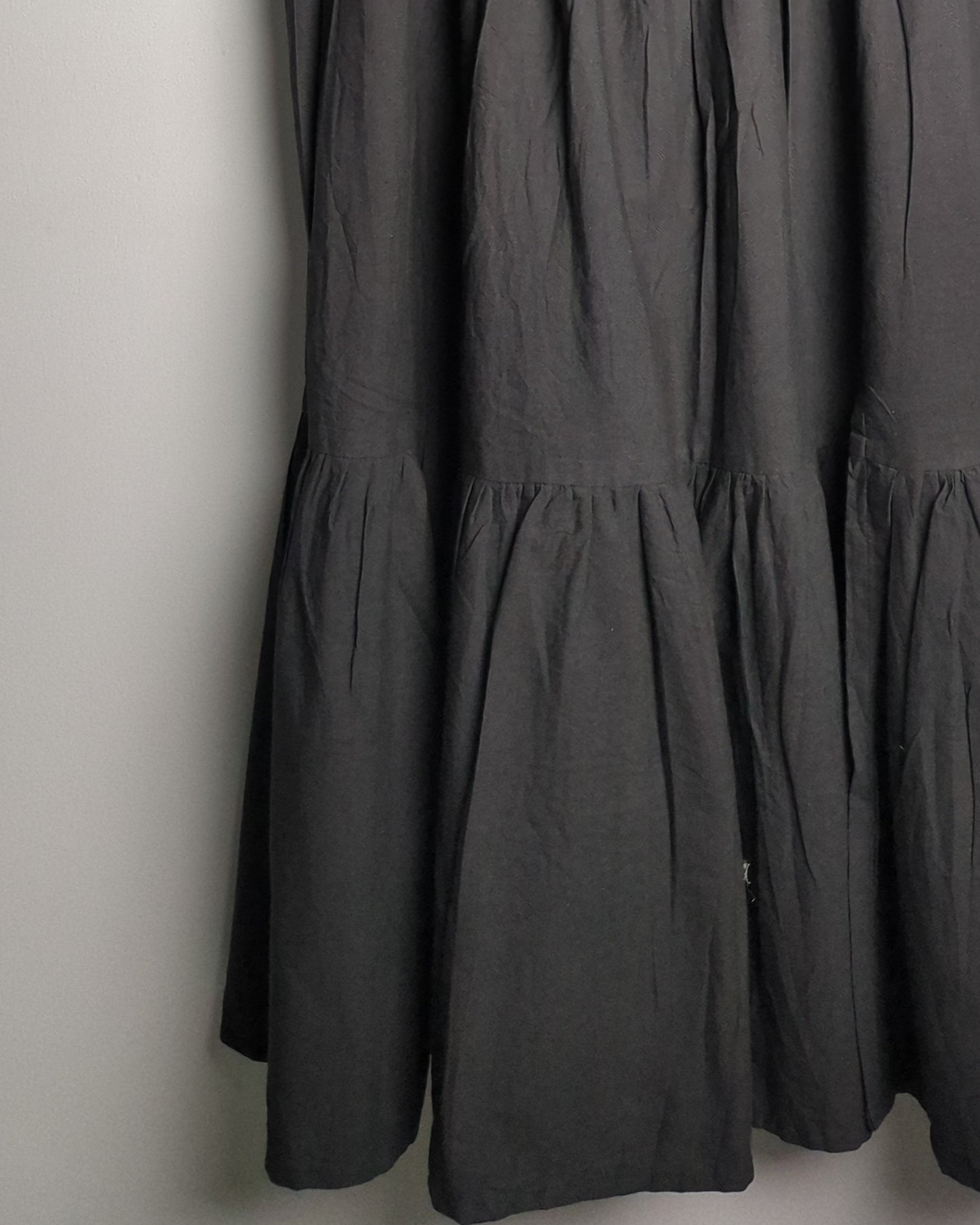 Blue Hour Black Puff-Sleeve Dress