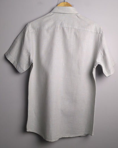 Fabindia Gray Linen Shirt