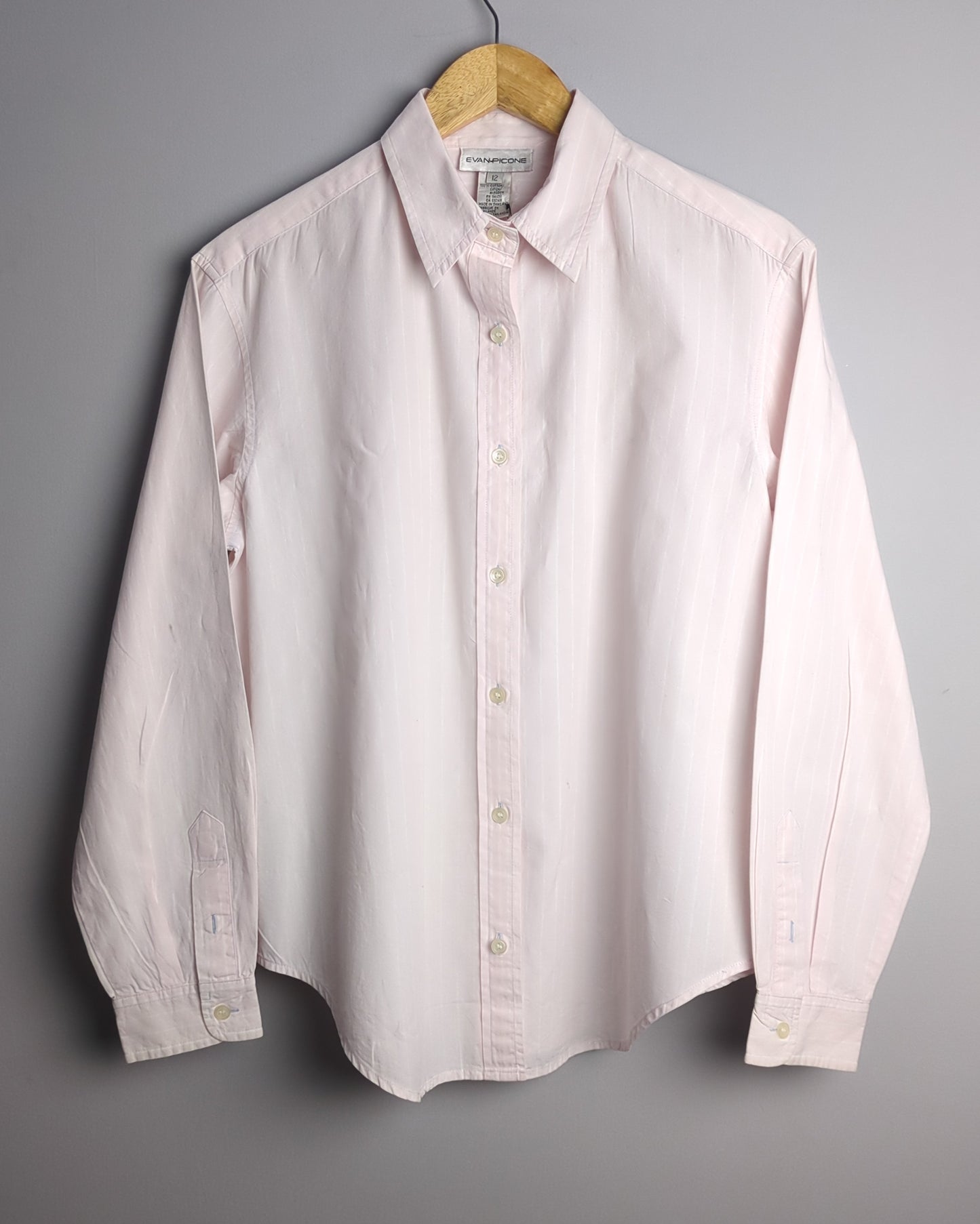 Evan Picone Pink Button-Down Shirt