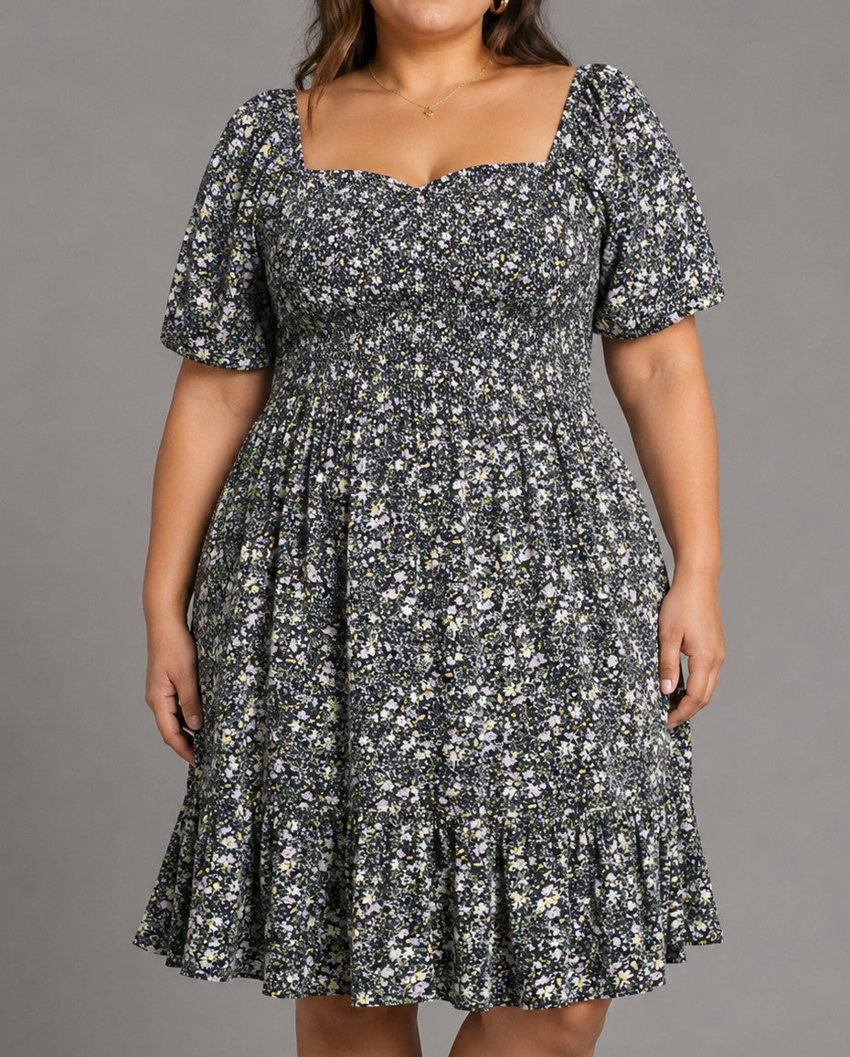 Jdy By Only Blue Floral Dress