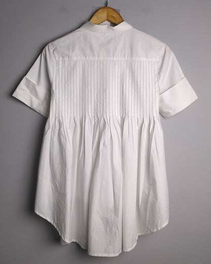 Pause White Button-Down Shirt