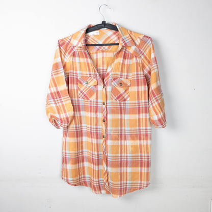 Plaid Button-Down Shirt