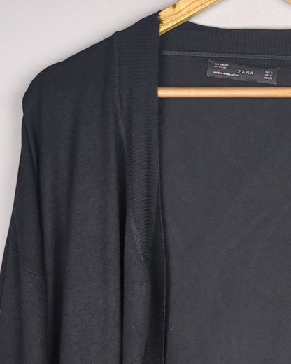 Zara Black Open Cardigan