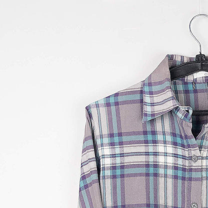 Plaid Button-Up Shirt