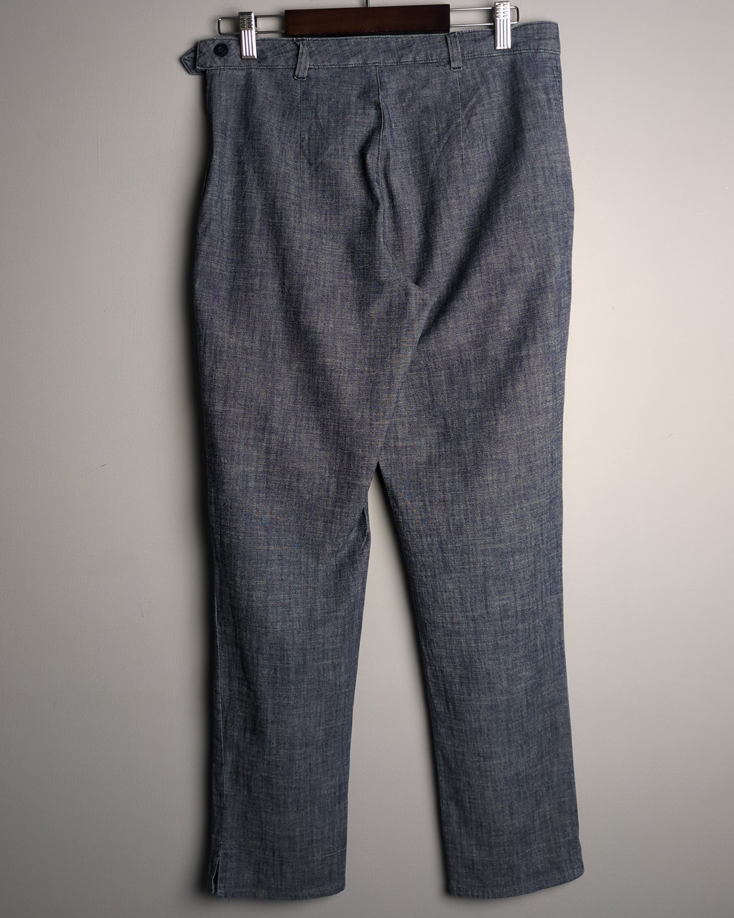 Cotton World Blue Casual Trousers