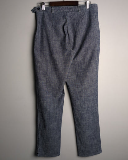 Cotton World Blue Casual Trousers