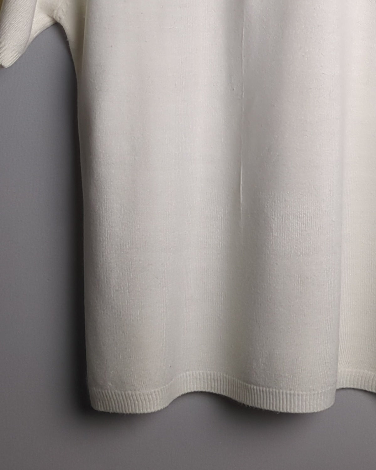White Knit Tee