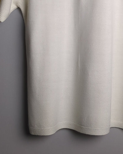 White Knit Tee