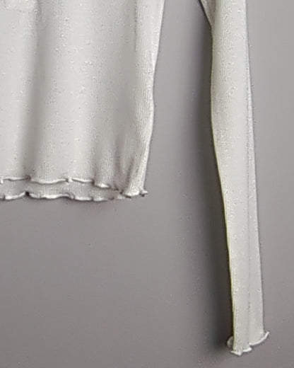 Nuon White Henley Top