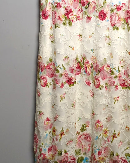 Denim Jeans & Casuals White Floral Dress