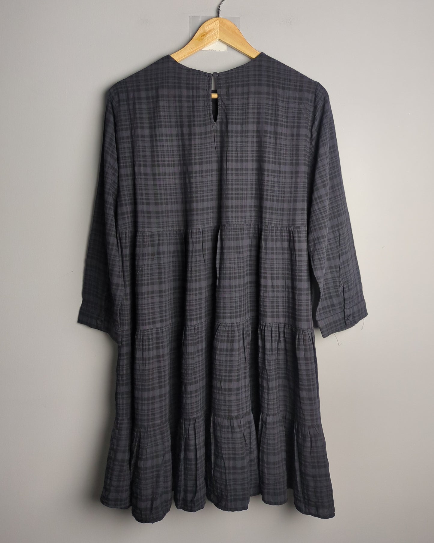 Zara Gray Tiered Dress