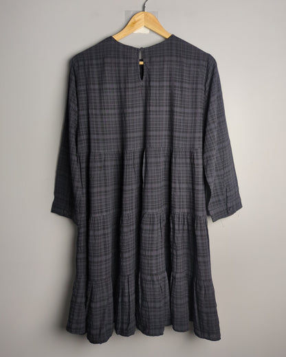 Zara Gray Tiered Dress