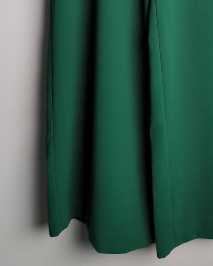Zara Green Wide-Leg Trousers