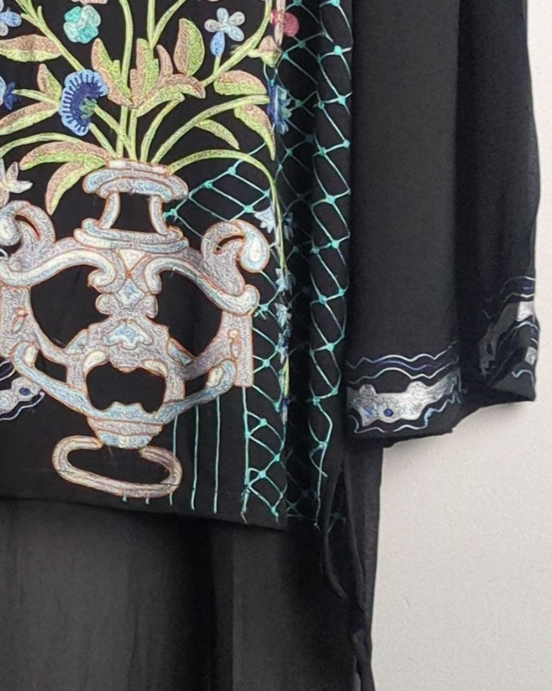 Pankaj & Nidhi Black Embroidered Tunic