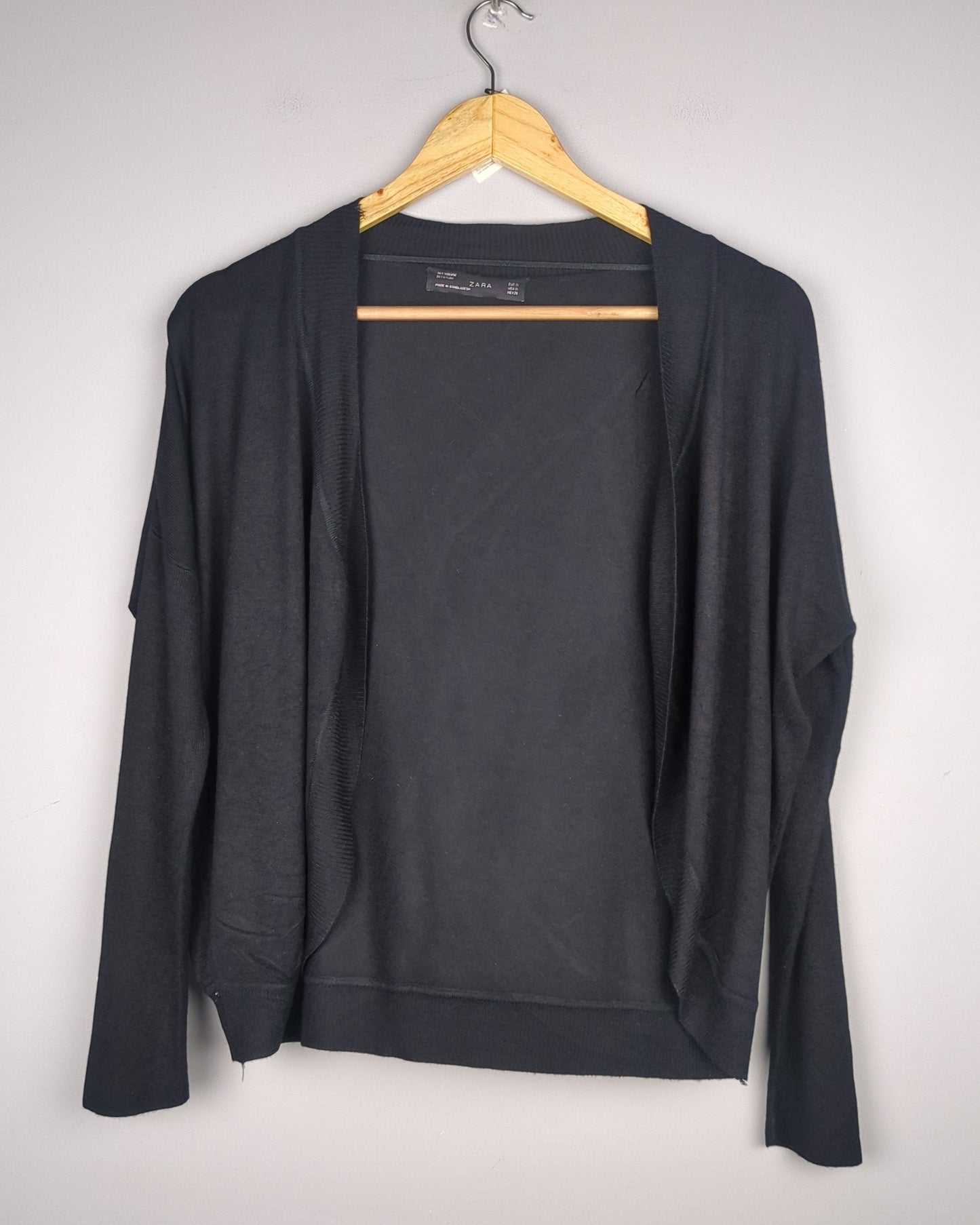 Zara Black Open Cardigan