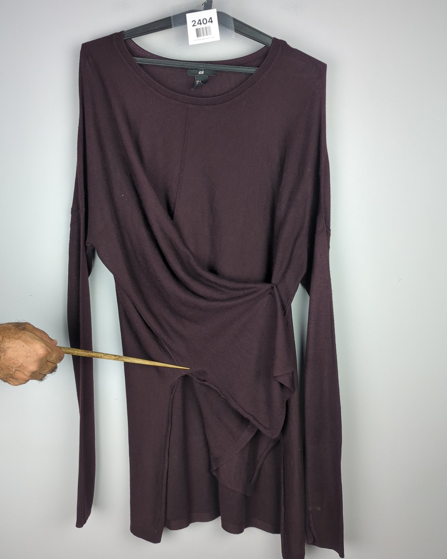 H&M Wine Wrap Top