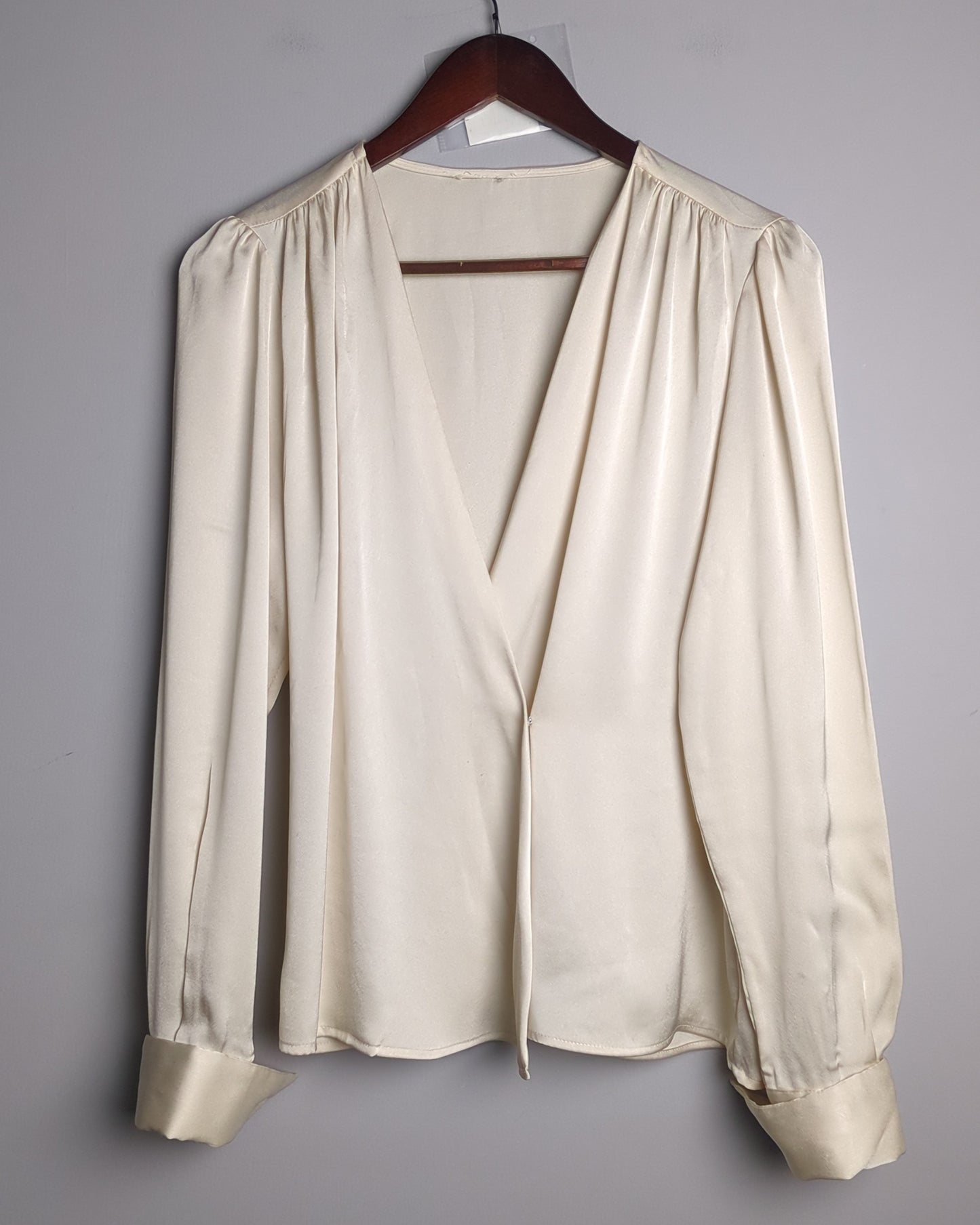 Beige Satin Blouse