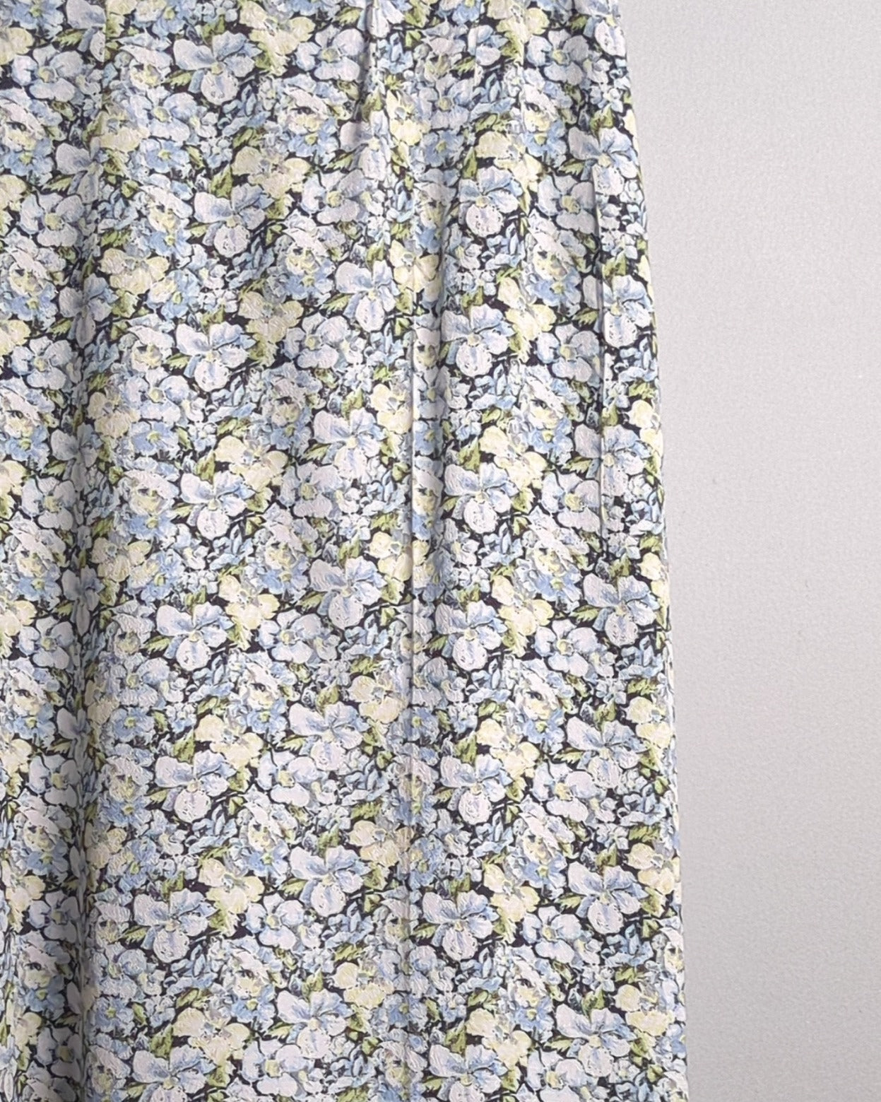 H&M Blue Floral Skirt