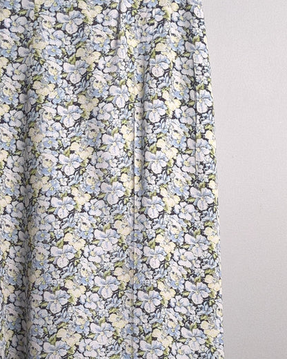 H&M Blue Floral Skirt