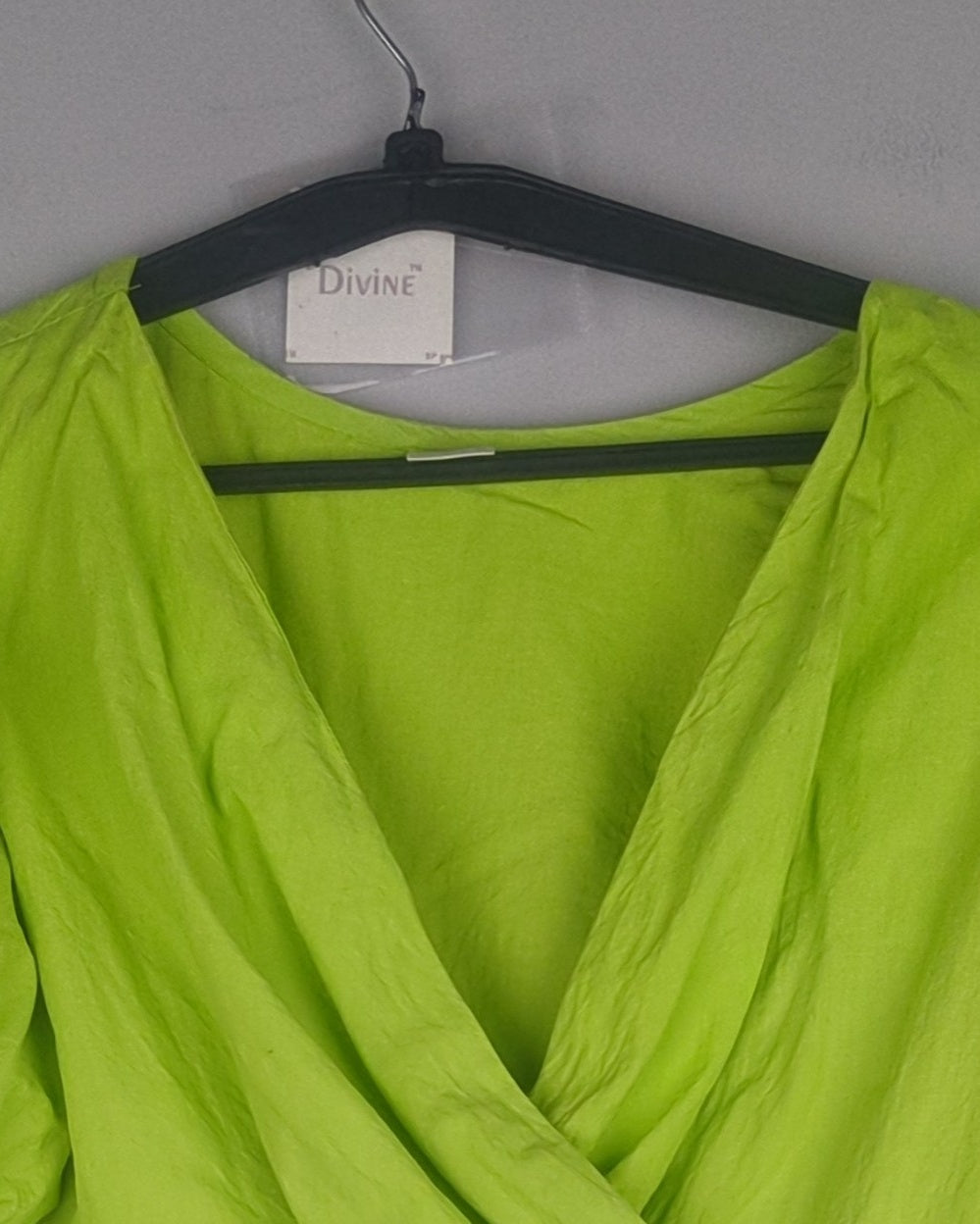Athena Green Wrap Top