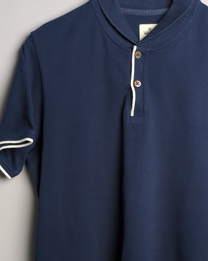Wrogn Blue Polo Shirt