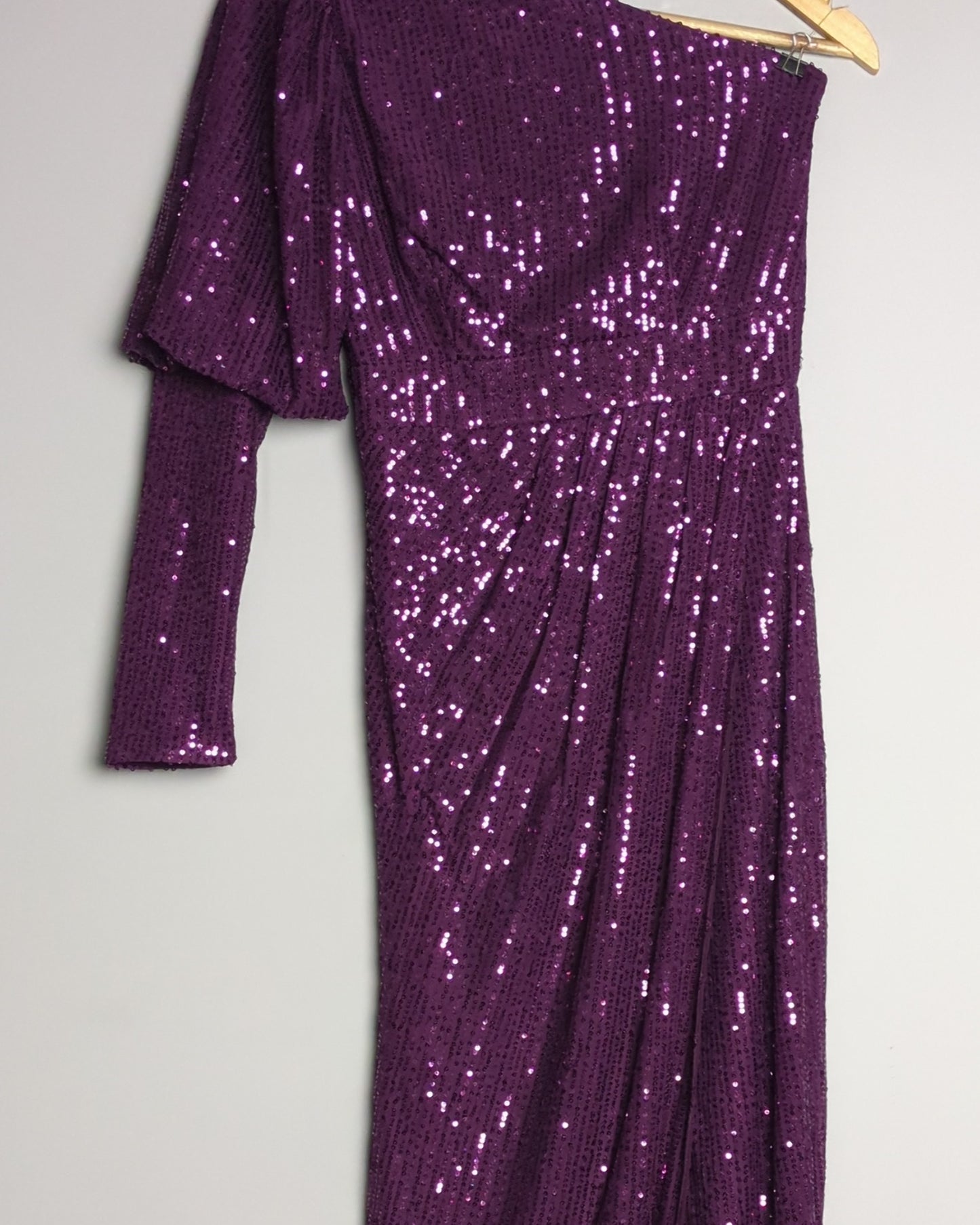 B+ Vestry Purple Sequin Gown