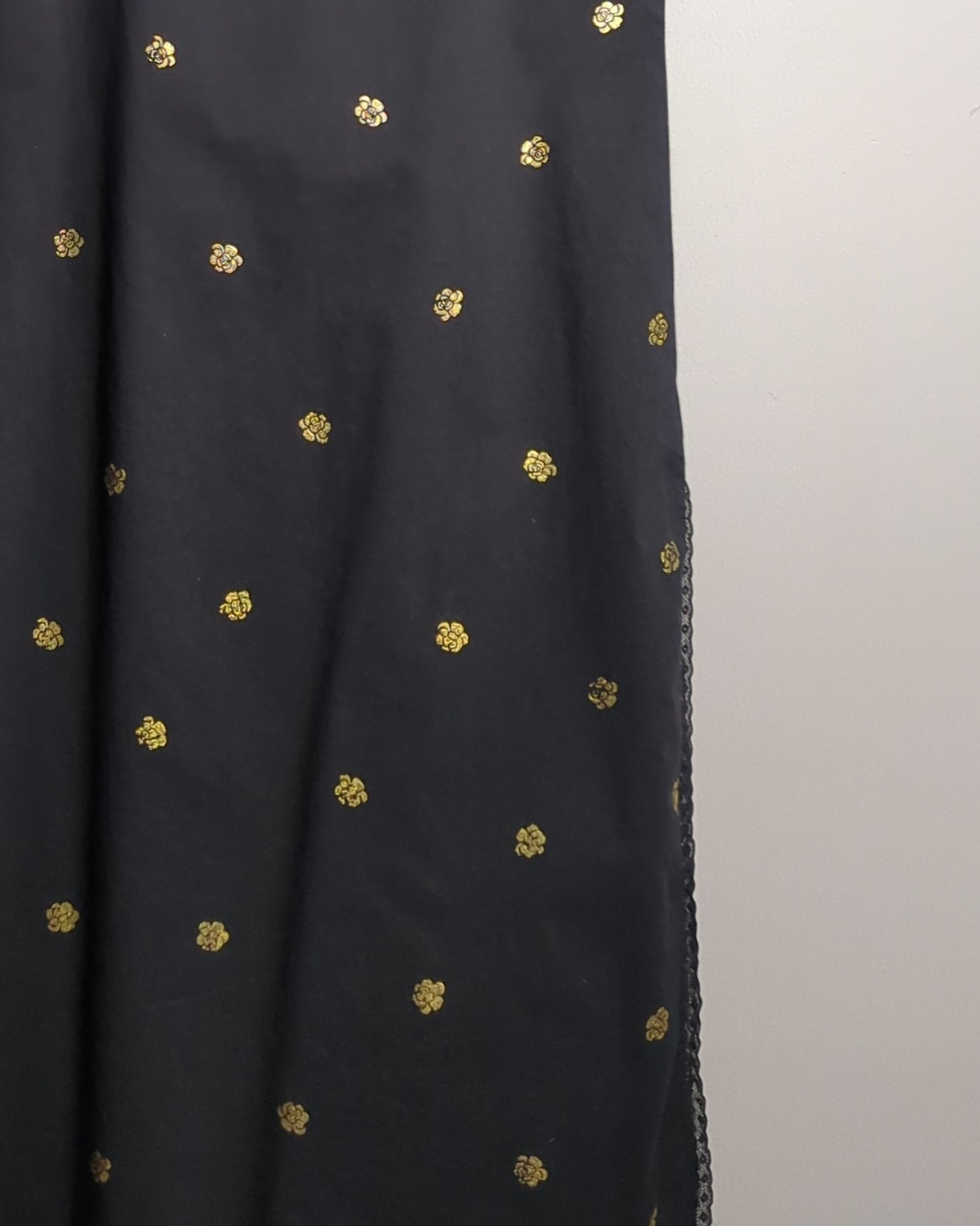 Nicobar Black Floral Dress