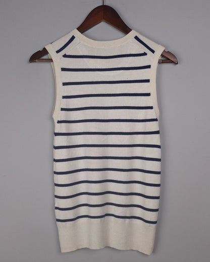 Zara Beige Striped Tank
