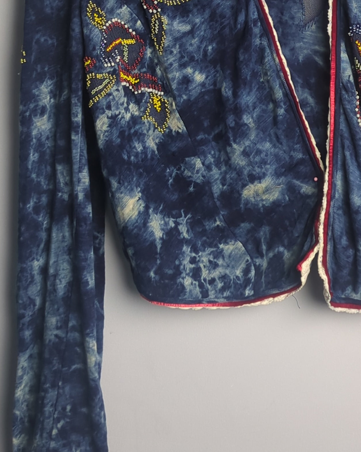 Not So Serious By Pallavi Mohan Blue Embellished Shrug