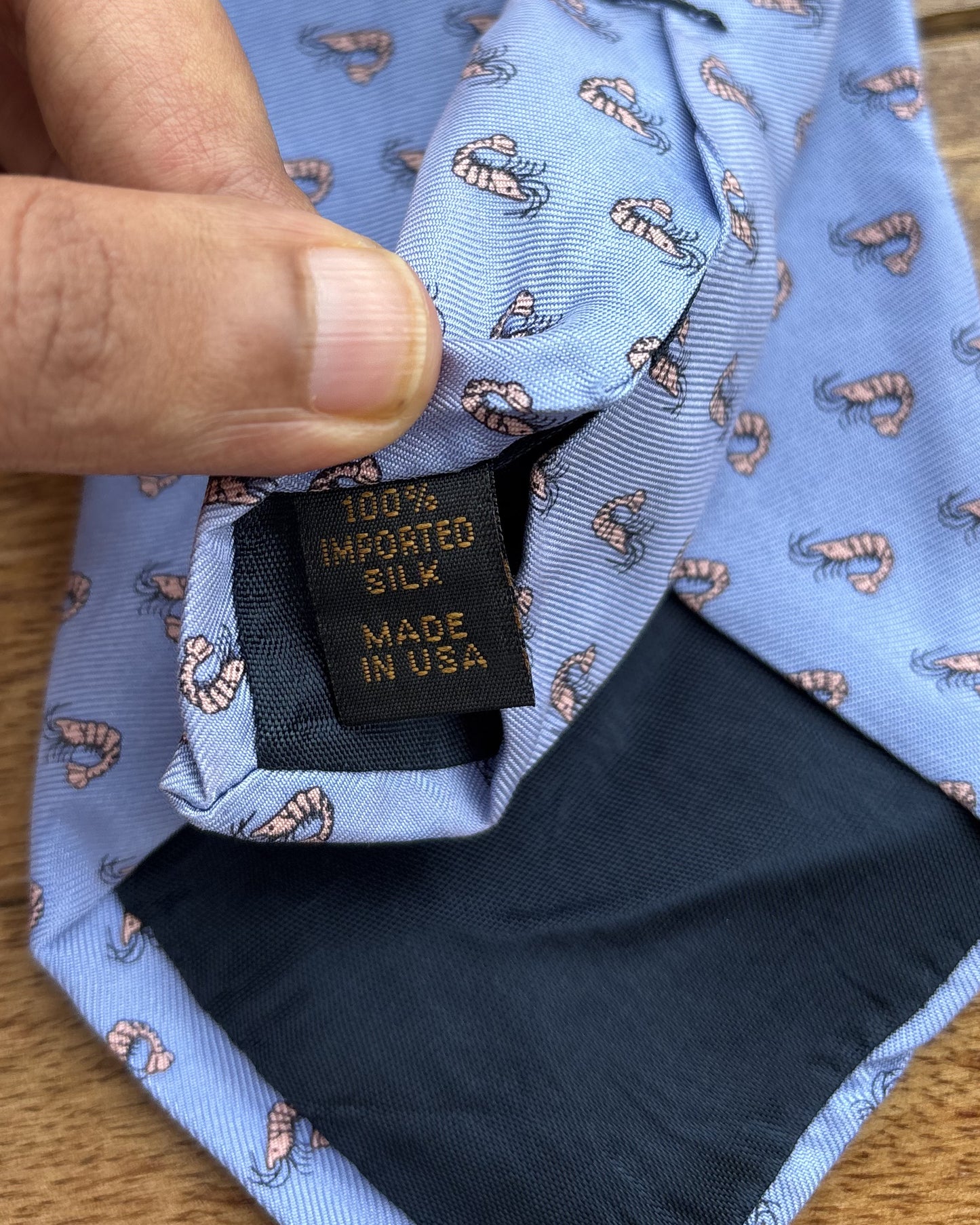 Blue Graphic Silk Necktie