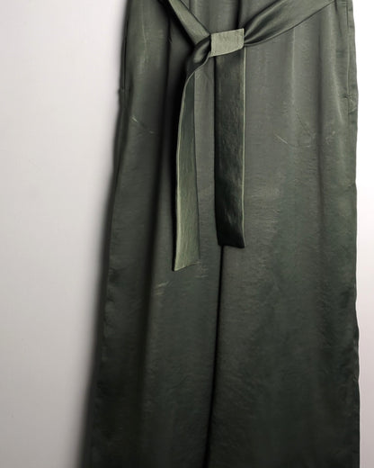 H&M Green Satin Jumpsuit