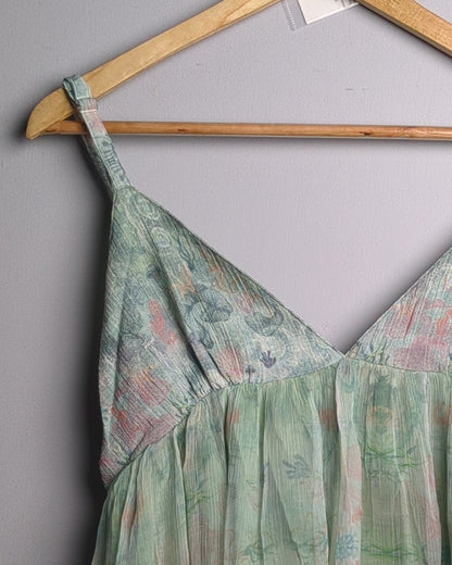 Endless Summer Green Floral Camisole