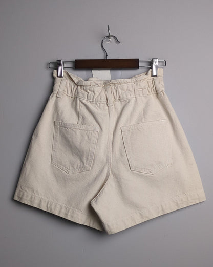 Zara Beige Denim Shorts