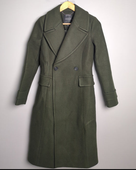 Forever New Green Woolen Coat