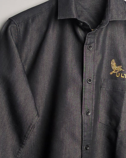 Gray Button-Down Shirt